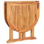 Set de comedor de jardín plegable 5 piezas madera maciza teca