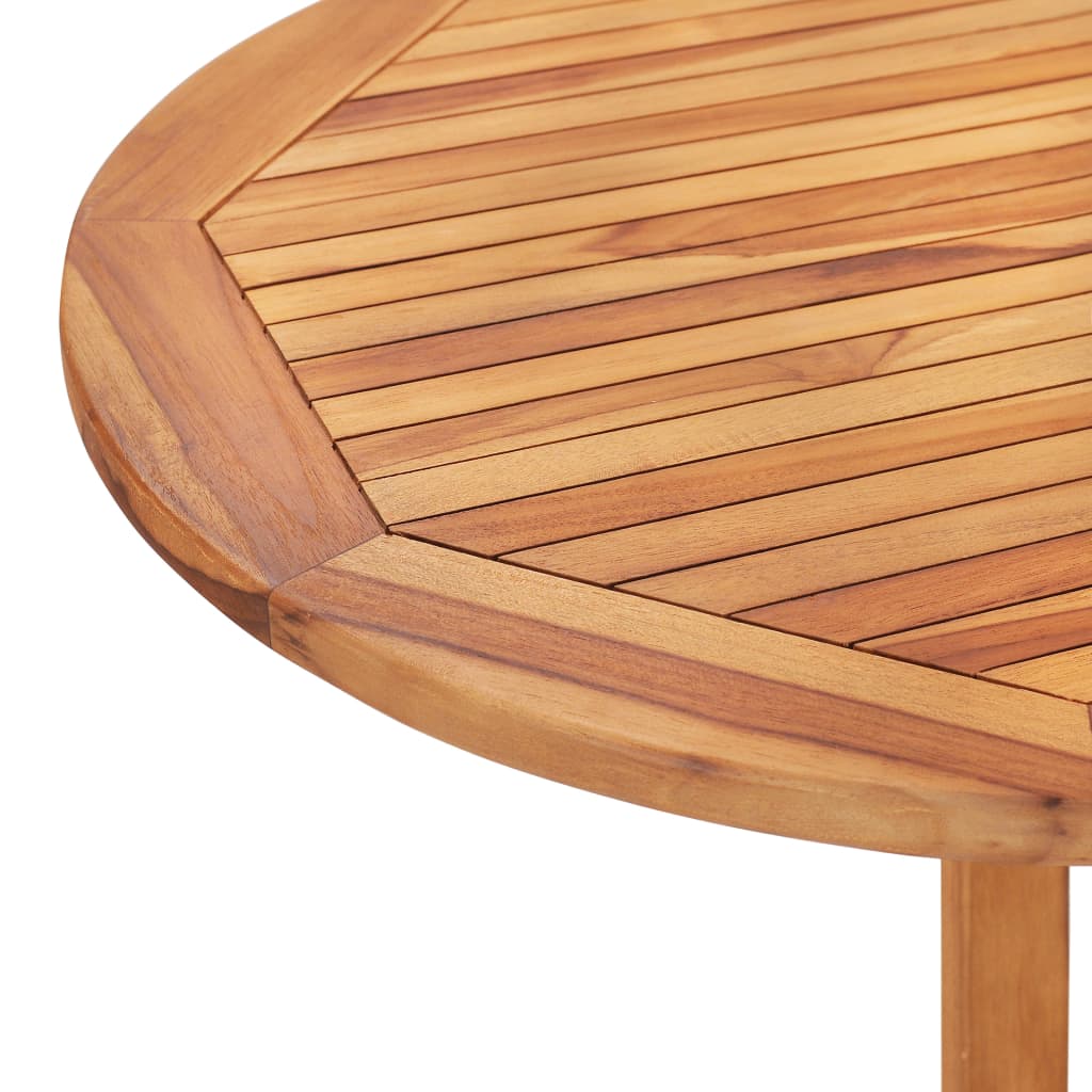 Set de comedor de jardín plegable 5 piezas madera maciza teca