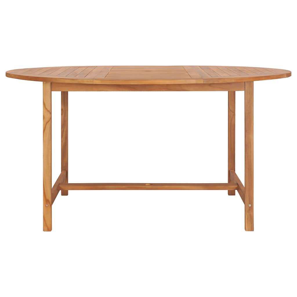 Garden dining table solid teak wood 120x70x77 cm