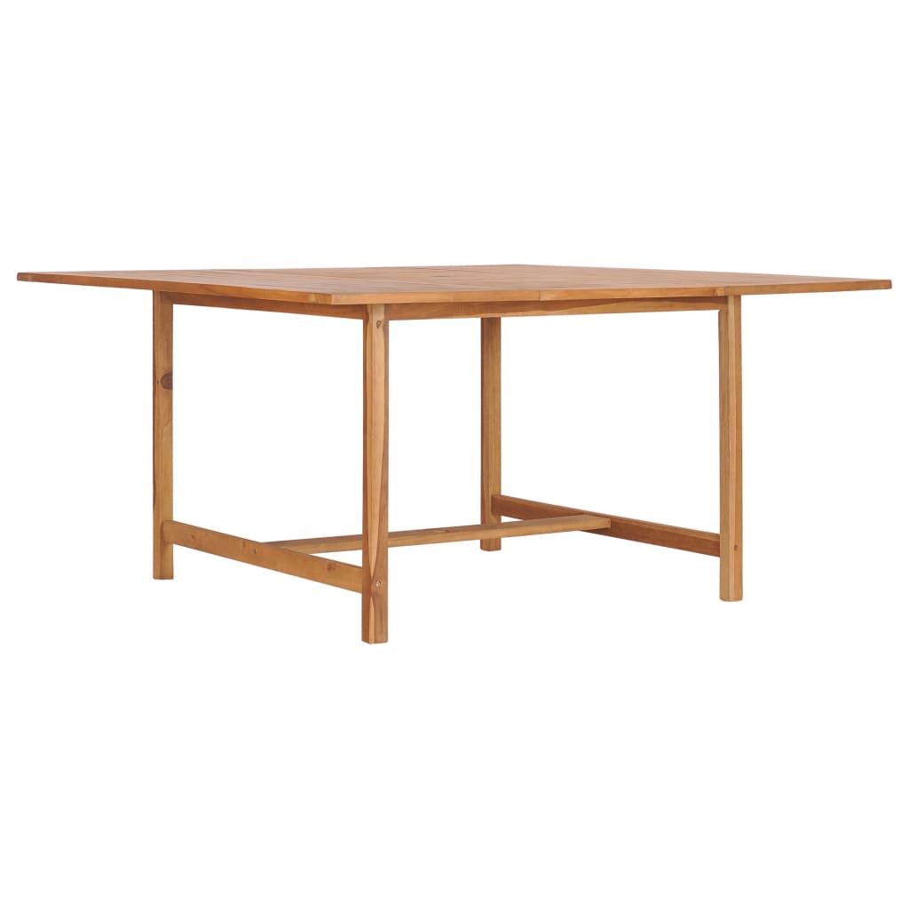 Garden dining table solid teak wood 120x70x77 cm