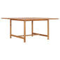 Mesa de comedor para jardín madera maciza de teca 120x70x77 cm