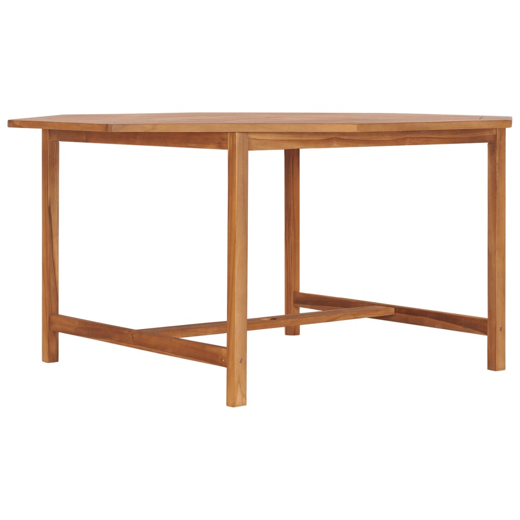 Garden dining table solid teak wood 120x70x77 cm