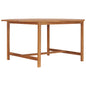 Mesa de comedor para jardín madera maciza de teca 120x70x77 cm