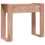 Mesa consola de madera maciza de teca 90x35x75 cm