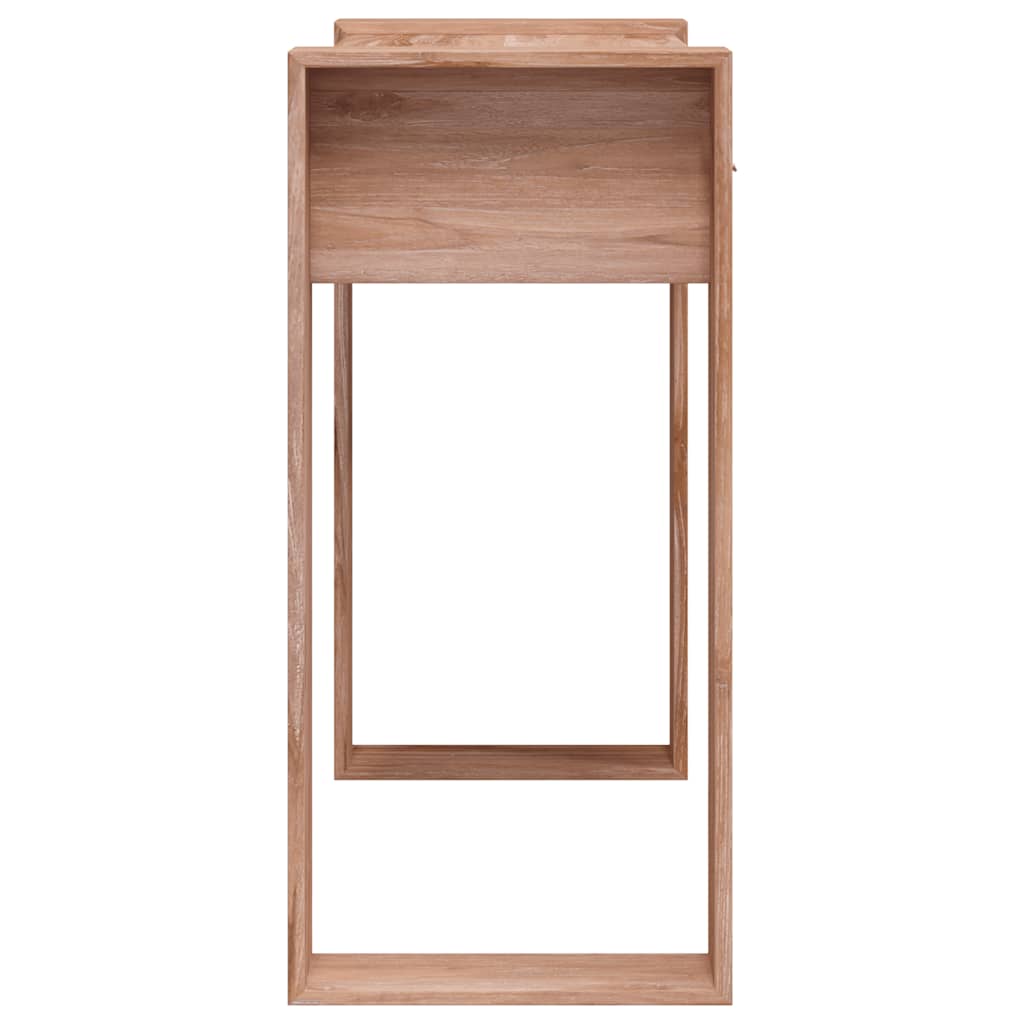 Mesa consola de madera maciza de teca 90x35x75 cm