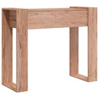 Mesa consola de madera maciza de teca 90x35x75 cm