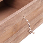 Mesa consola de madera maciza de teca 90x35x75 cm
