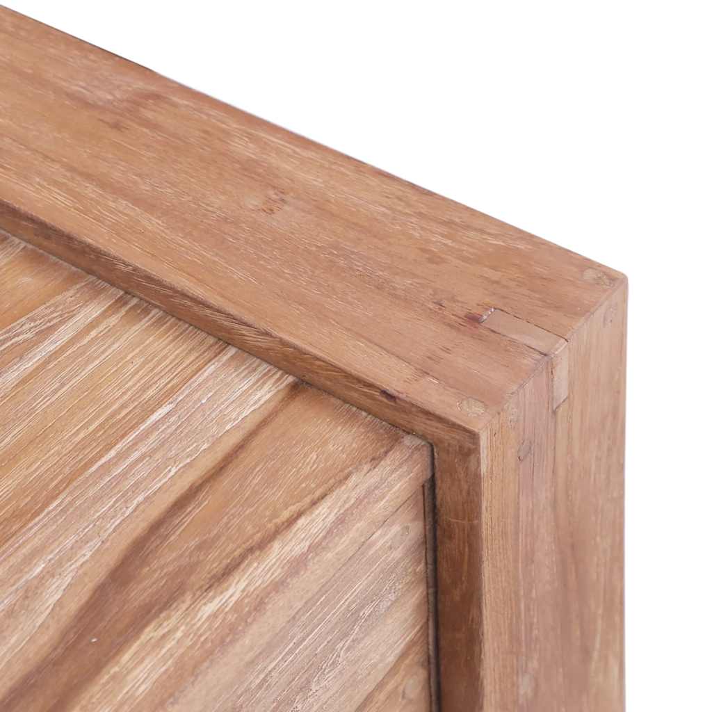 Mesa consola de madera maciza de teca 90x35x75 cm