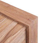 Mesa consola de madera maciza de teca 90x35x75 cm