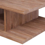 Mesa de centro de madera maciza de teca 170x70x30 cm
