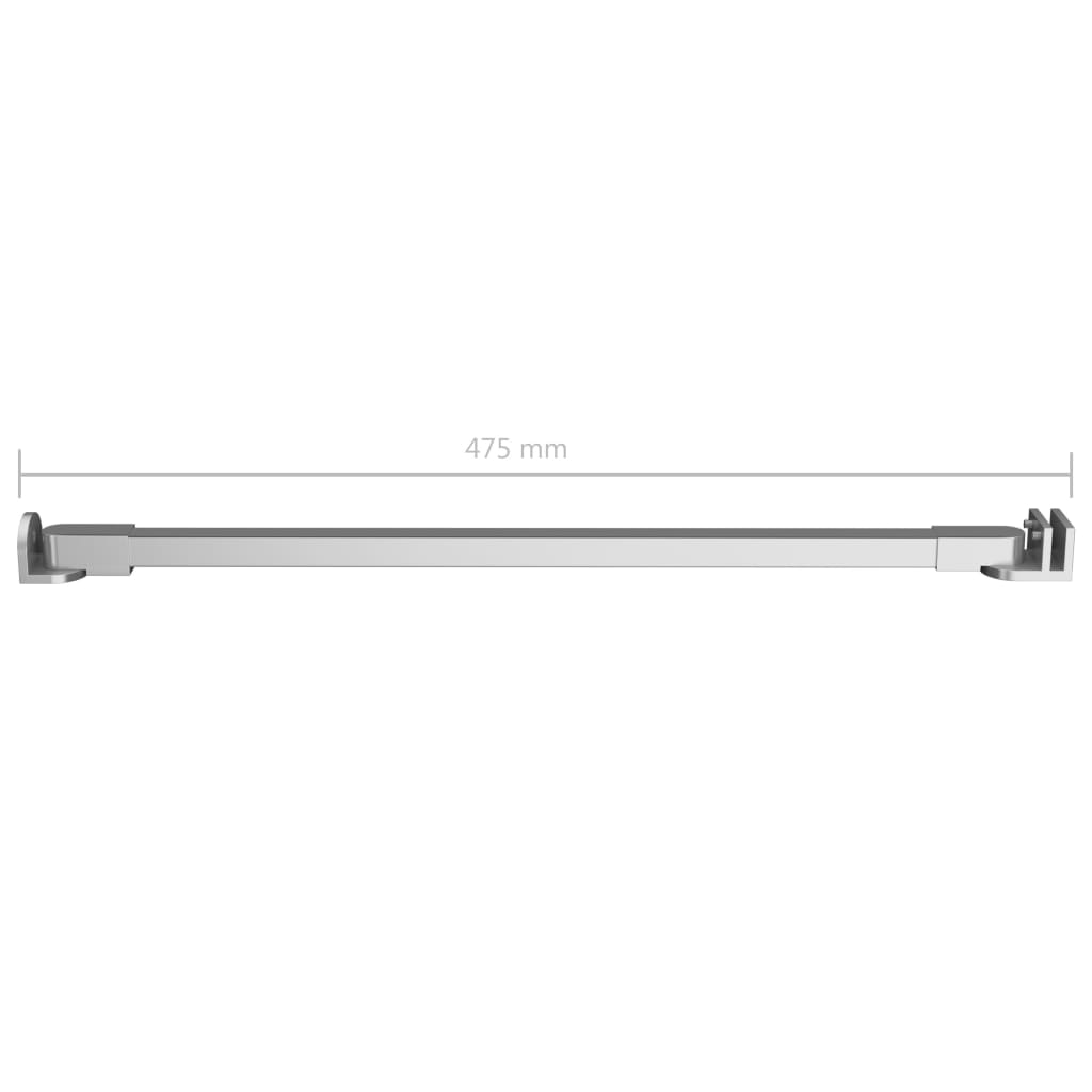 Brazo de soporte para mampara de ducha acero inoxidable 47,5 cm