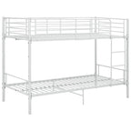 Cama litera de metal blanca 90x200 cm