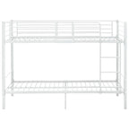Cama litera de metal blanca 90x200 cm