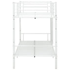 Cama litera de metal blanca 90x200 cm
