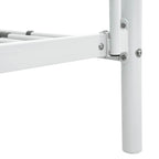 Cama litera de metal blanca 90x200 cm