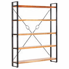 Estantería de 3 niveles de madera maciza de acacia 40x30x80 cm