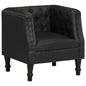 Gray genuine leather armchair