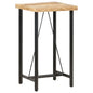 Mesa de bar madera maciza de mango rugosa 120x58x107 cm