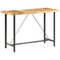 Mesa de bar madera maciza de mango rugosa 120x58x107 cm