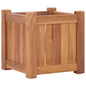 Raised Planter Recycled Teak and Steel 100x40x38 cm