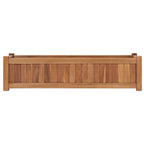 Arriate elevado madera maciza de teca 100x30x25 cm