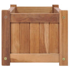 Arriate elevado madera maciza de teca 100x30x25 cm