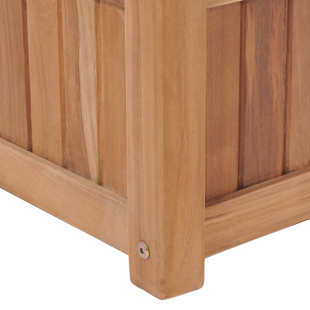 Arriate elevado madera maciza de teca 100x30x25 cm