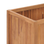 Arriate de madera maciza de teca 150x50x70 cm