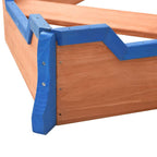 Arenero en forma de barco pirata madera de abeto 190x94,5x101cm