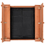 Arenero de madera de abeto 95x90x15 cm