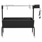 Espetón de asado/barbacoa eléctrica de acero inoxidable
