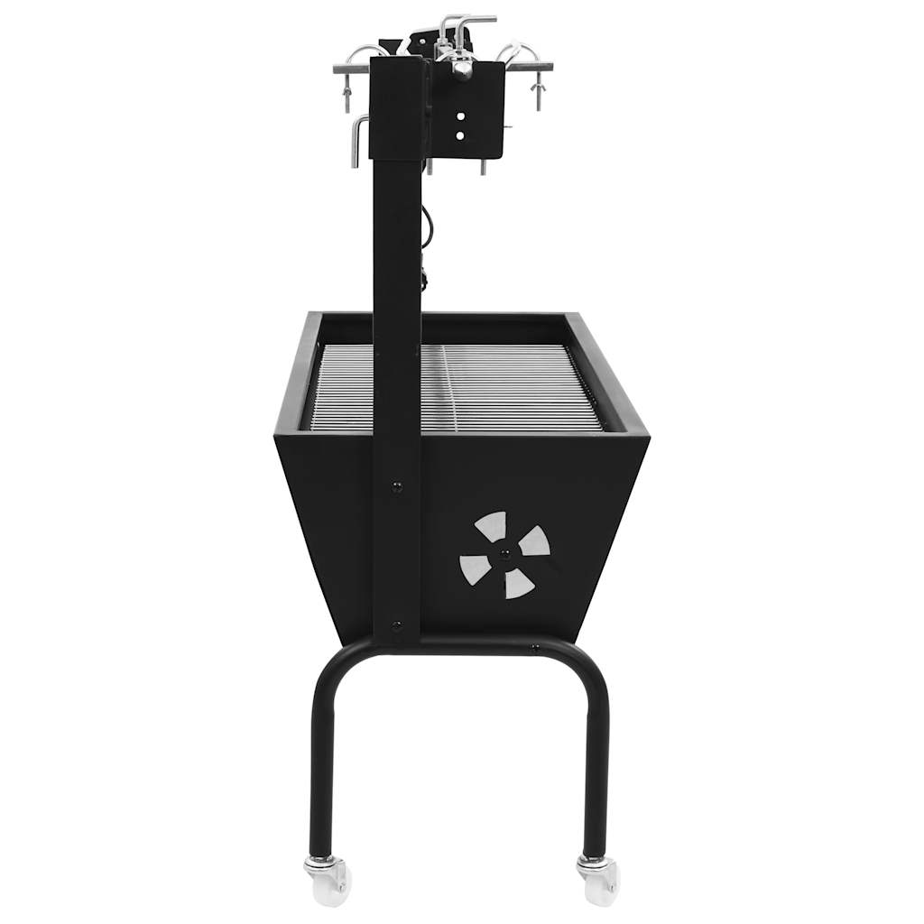 Espetón de asado/barbacoa eléctrica de acero inoxidable