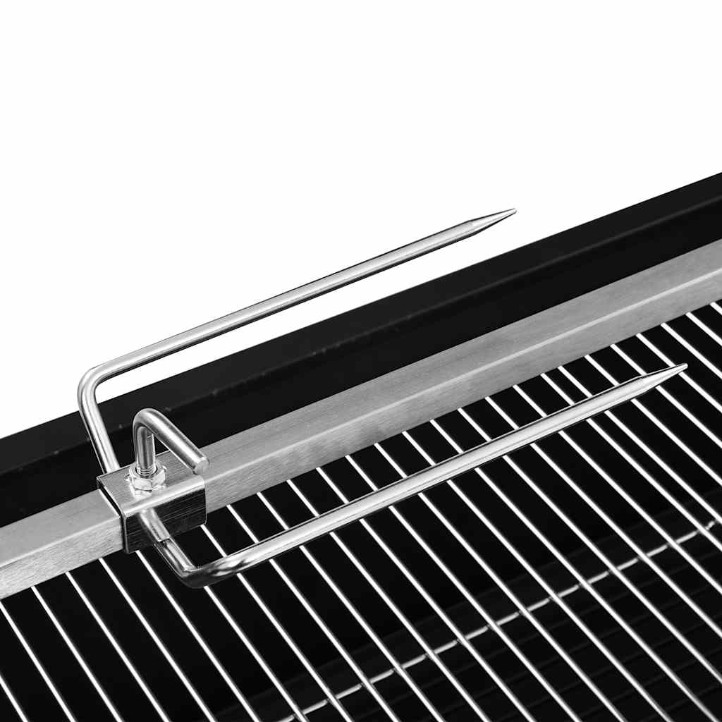 Espetón de asado/barbacoa eléctrica de acero inoxidable