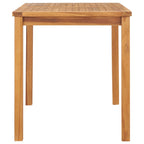 Mesa de comedor para jardín madera maciza de teca 120x70x77 cm