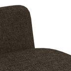 Sillas de comedor 4 unidades tela marrón