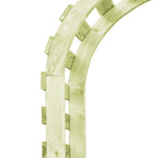 Pérgola de jardín madera de pino impregnada 130x60x230 cm