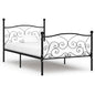 Cama com estrado sem colchão metal branco 90x200 cm