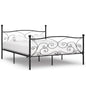 Cama com estrado sem colchão metal branco 90x200 cm