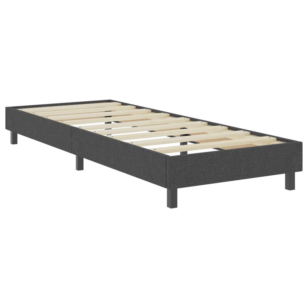 Estructura de cama Box Spring sin colchón tela gris 100x200 cm