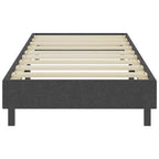 Estructura de cama Box Spring sin colchón tela gris 100x200 cm