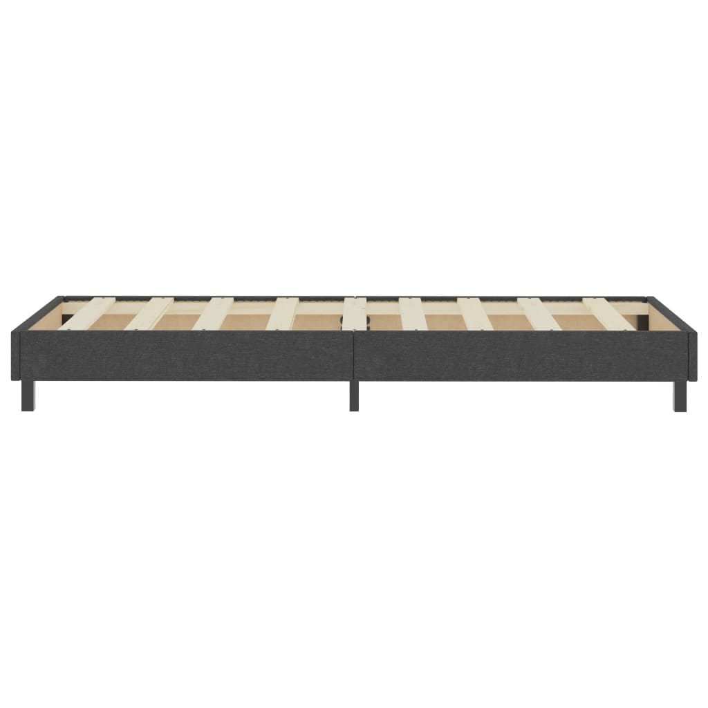 Estructura de cama Box Spring sin colchón tela gris 100x200 cm