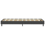 Estructura de cama Box Spring sin colchón tela gris 100x200 cm