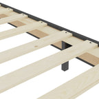 Estructura de cama Box Spring sin colchón tela gris 100x200 cm