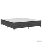 Estructura de cama Box Spring sin colchón tela gris 180x200 cm