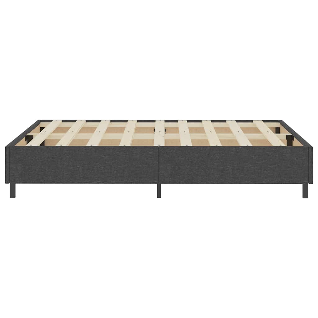 Estructura de cama Box Spring sin colchón tela gris 180x200 cm