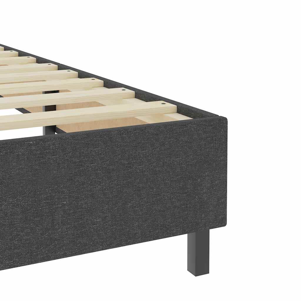 Estructura de cama Box Spring sin colchón tela gris 180x200 cm