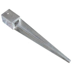 Picas de tierra 12 uds acero galvanizado plateado 10x10x76 cm