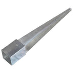Picas de tierra 12 uds acero galvanizado plateado 10x10x76 cm