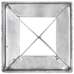 Picas de tierra 12 uds acero galvanizado plateado 10x10x76 cm