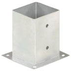 Anclajes para postes 4 unidades metal galvanizado 101 mm